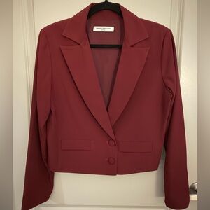Amanda Uprichard Burgundy Blazer | Size Large***